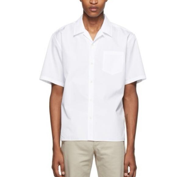 Norse Projects Other - Norse Projects Carsten Short Sleeve Poplin Shirt in White Sz Large NWT